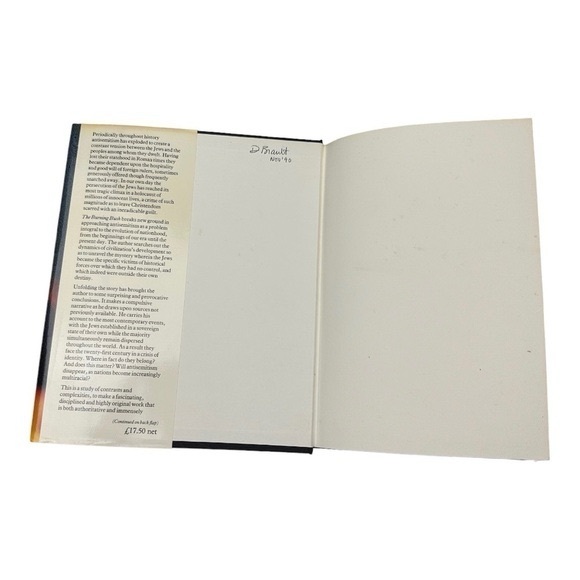 The Burning Bush Antisemitism and World History By Barnet Litvinoff Hardcover - Picture 7 of 10